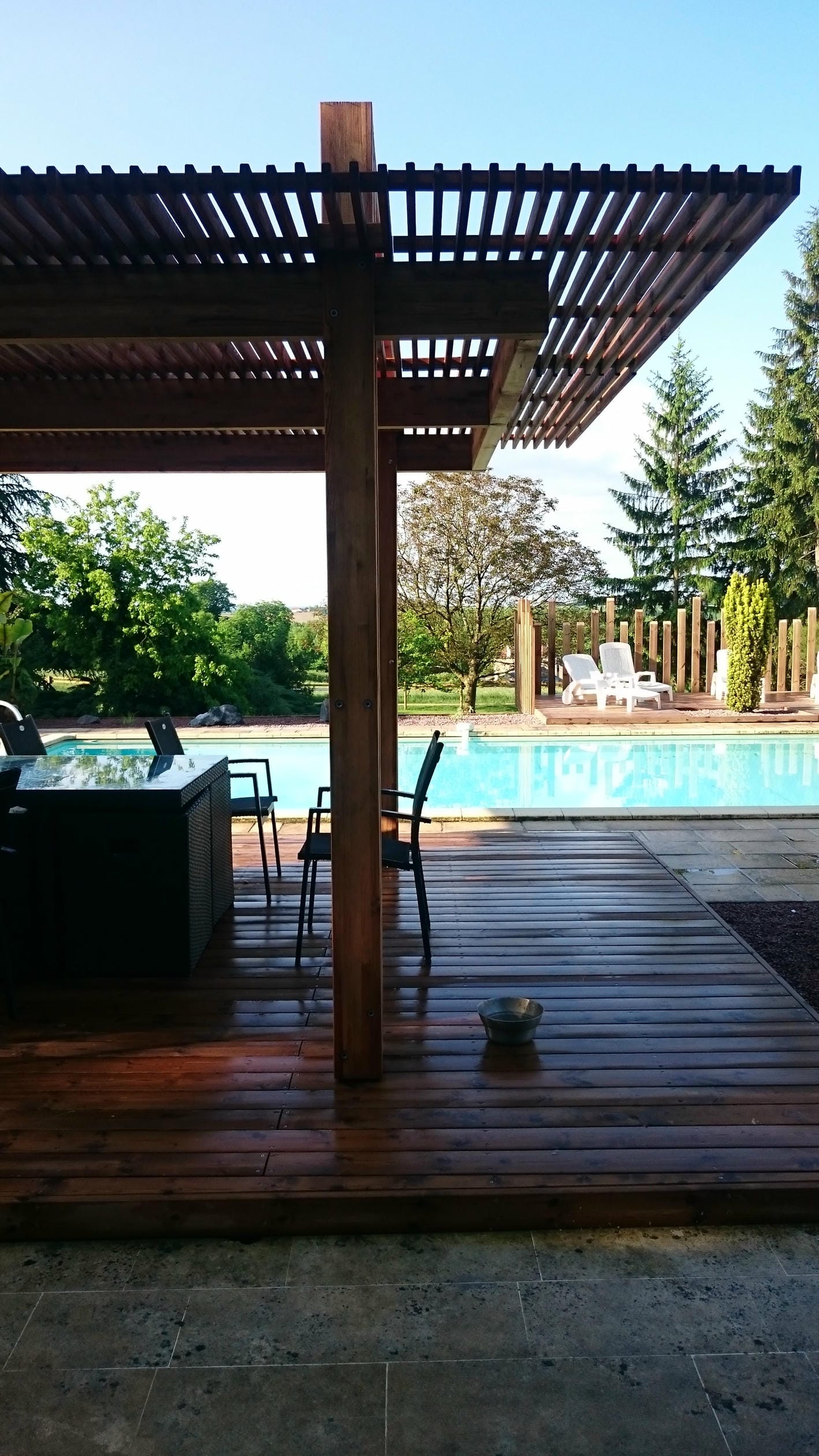 Pergola en bois autoportanteà la Roche Posay redim